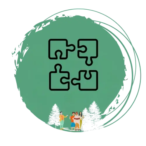 Widerstandskraft & Miteinander fördern – Puzzle-Symbol für Teamgeist